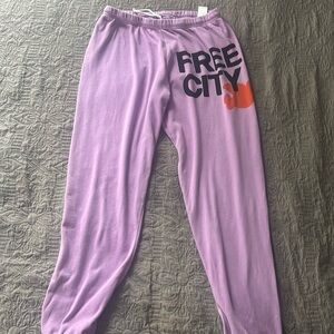 Freecity Purple Joggers Sweatpants Free City Size S Women’s Pants